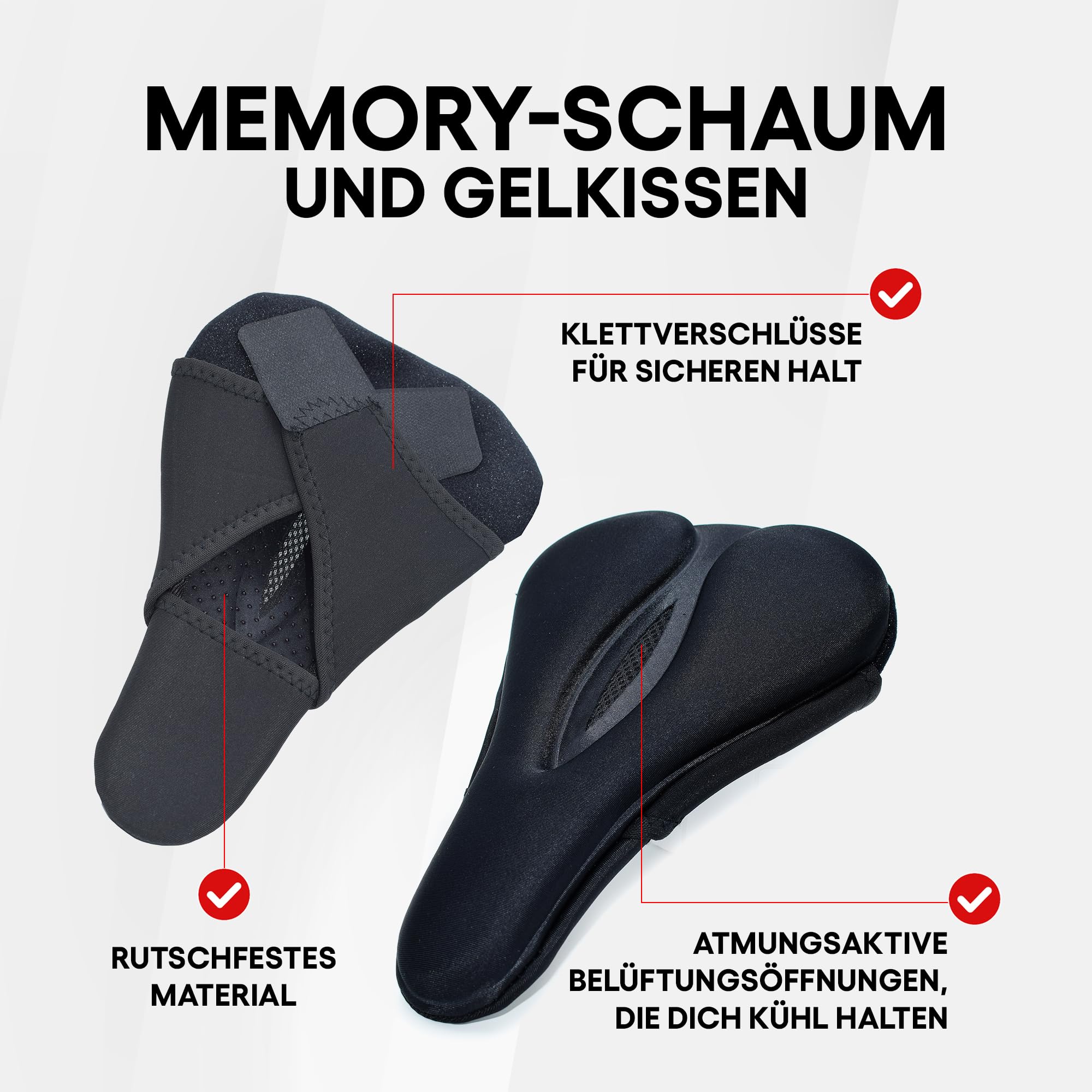 Gepolsterter Sitzbezug für Peloton Bike & Peloton Bike+, Gel-Sitzkissen, ultimativer Komfort für Damen & Herren, Zubehör für Peloton-Fahrräder