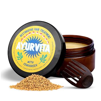 Hair Treatment - Fenugreek Restorative Deep Conditioning Mask for Men & Women - Nourishing, Hydrating & Moisturizing - Best Hair Growth & Ayurvedic Hair Care for Dry & Damaged Hair - 6.7 oz