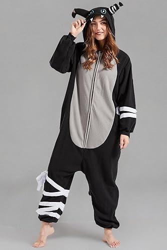 Miniatura 8 de DELEY Unisex Bandage Cat Costume Adult Onesie, One Piece Pajamas, Halloween Cosplay Costumes Homewear Jumpsuit