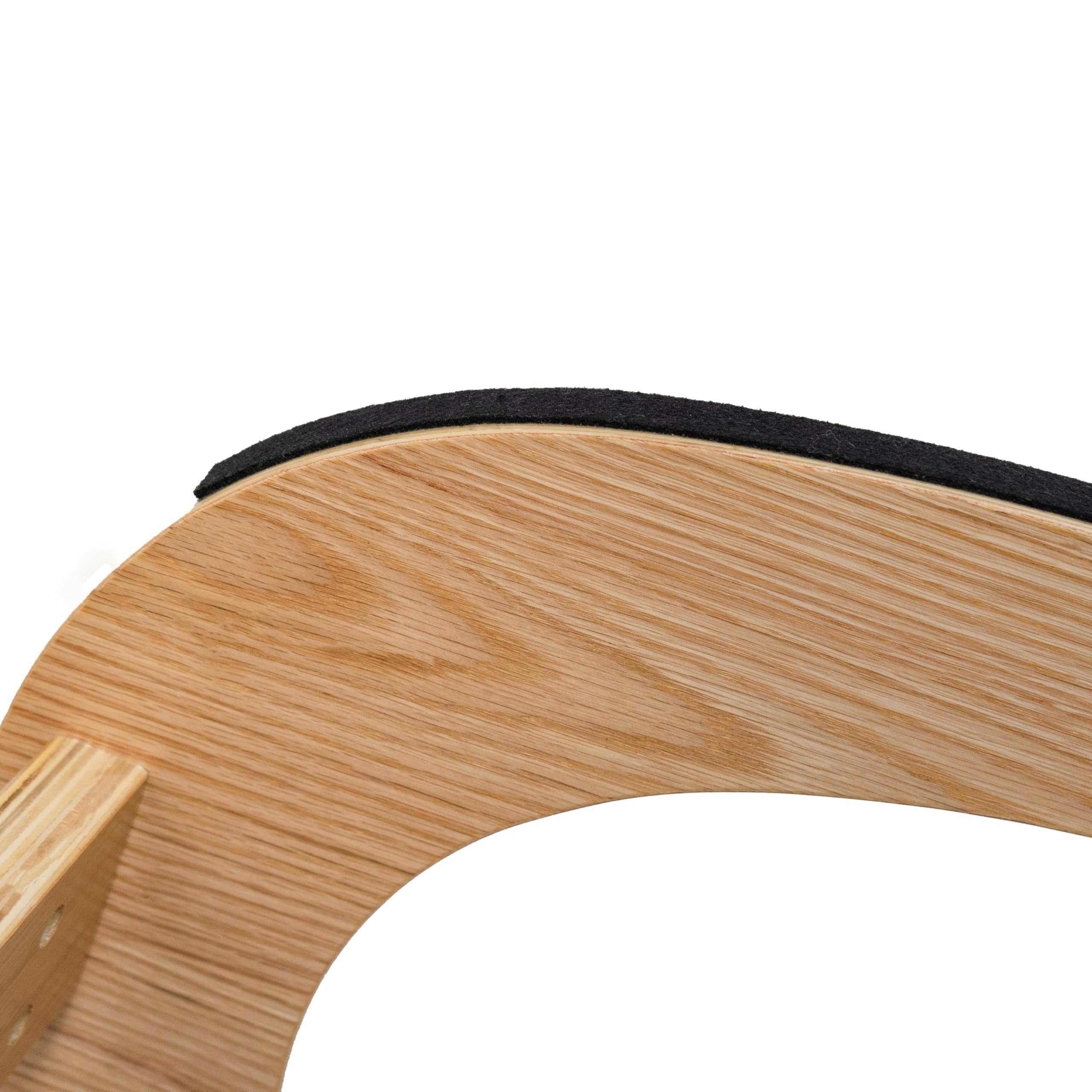 Chaise Ergonomique à Genoux en Bois Chêne Coussins en Lin Blanc Épais 8 cm Capacité de 120 kg - Bureau & Maison - Siège à Bascule Orthopédique – Meilleure Posture [2 Repose-Poignets INCLUS]