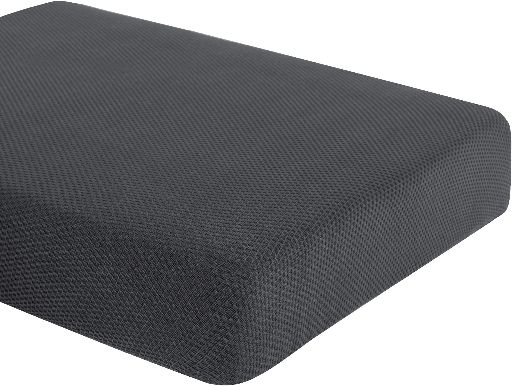 Couch Cushion Cover Stretch RV Seat Cover Cushion Knit Slipcover Furniture Protector Reversible Cover in Living Room for Settee (Chair Cushion, Grey)
