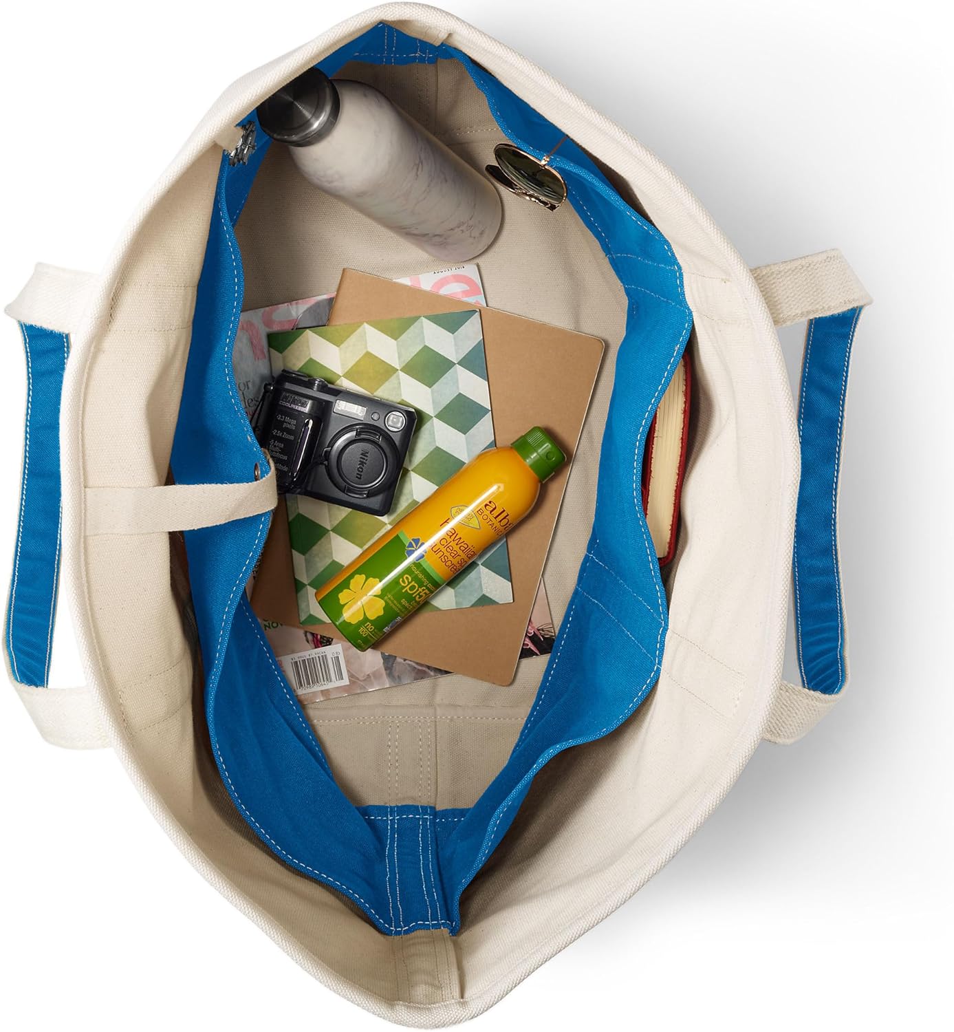 Lands' End Open Top Canvas Tote Bag - Image 2