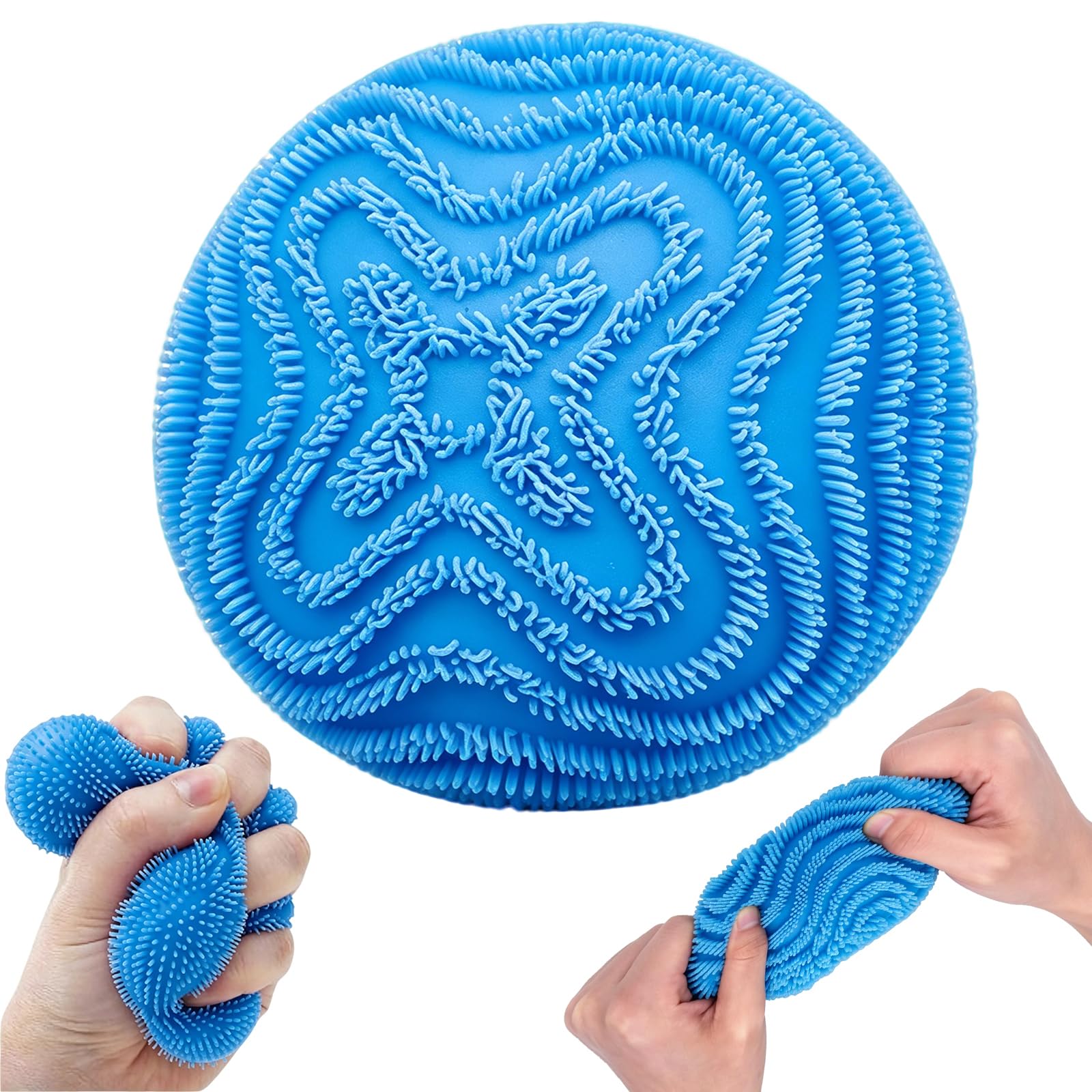 Fuzz Ball Fidget Stress Toy, Squishy Fidget Toys, Slow Rising Squishies Stress Balls, Sugar Squishy Toys, Sensory Squeeze Toy for Anxiety Stress Relief, Party Bag Fillers â image 1