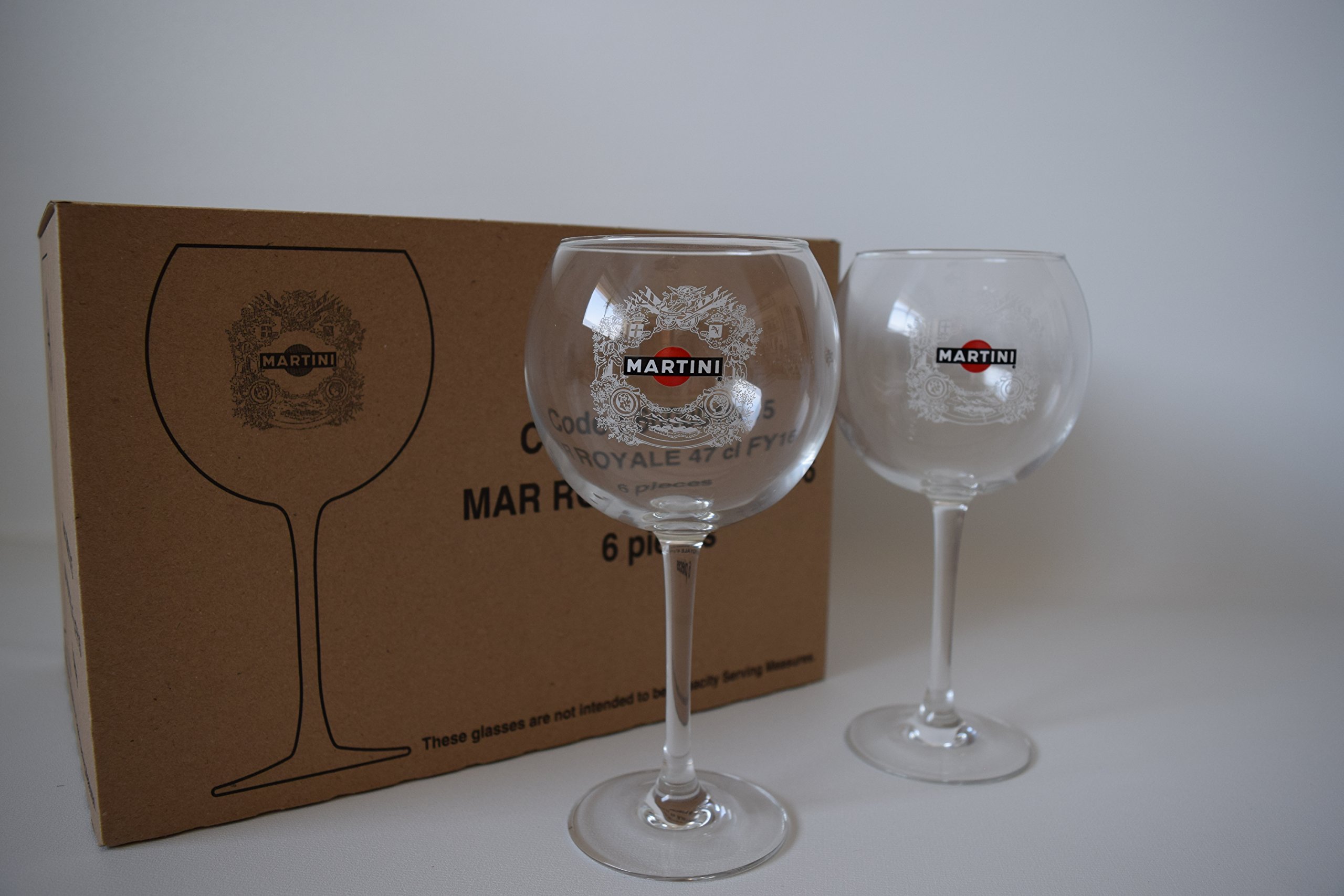 Verres à Martini Ballon - Lot de 6 Verres à Cocktail et Long Drink Balloon