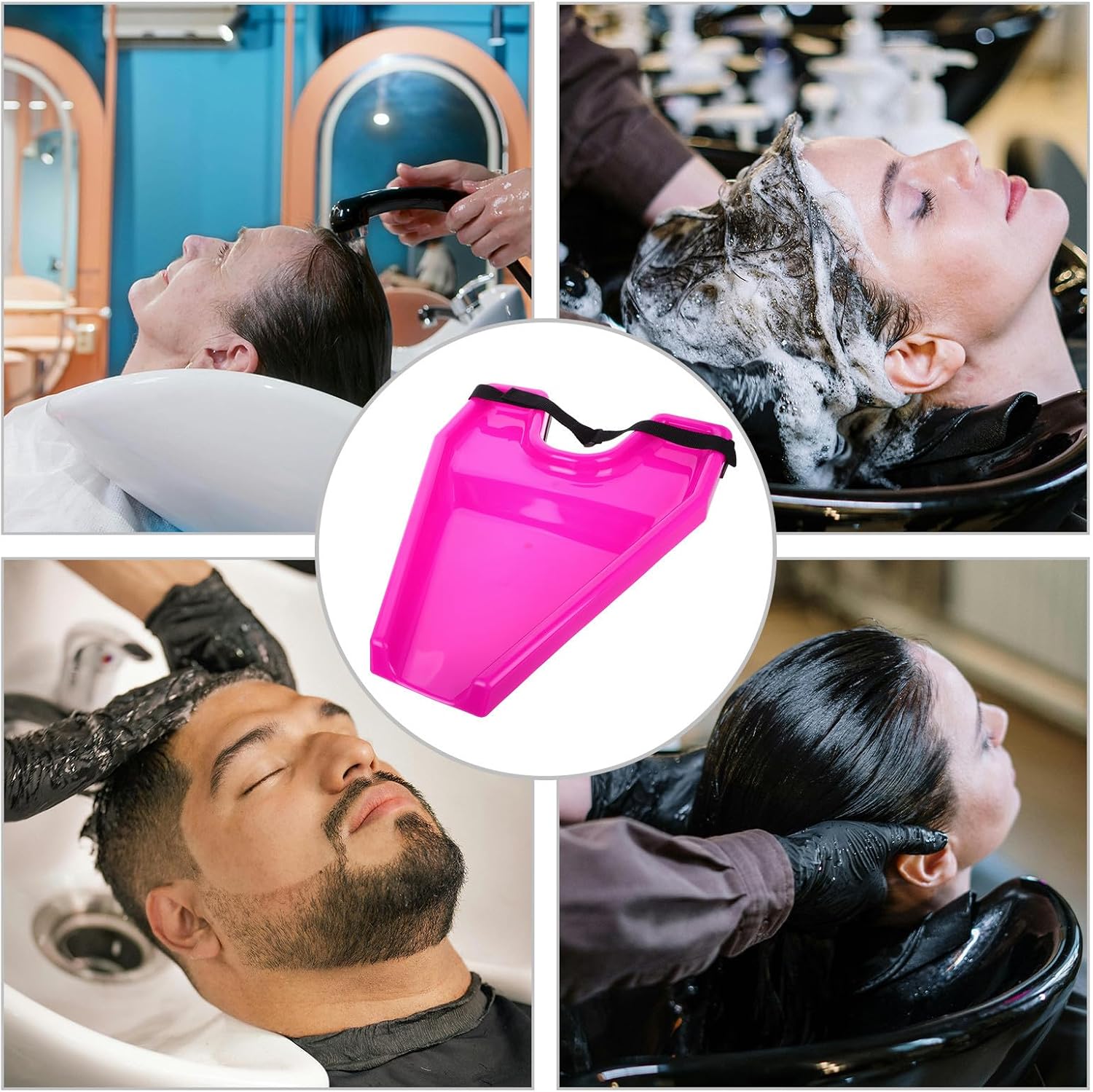 Portable Shampoo Basin Tray Lightweight Plastic, for Home Use