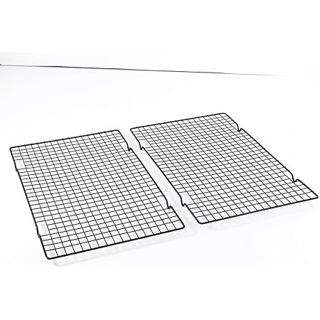 Baker's Secret 1061483 10-by-16-Inch Nonstick Cooling Rack, Set of 2