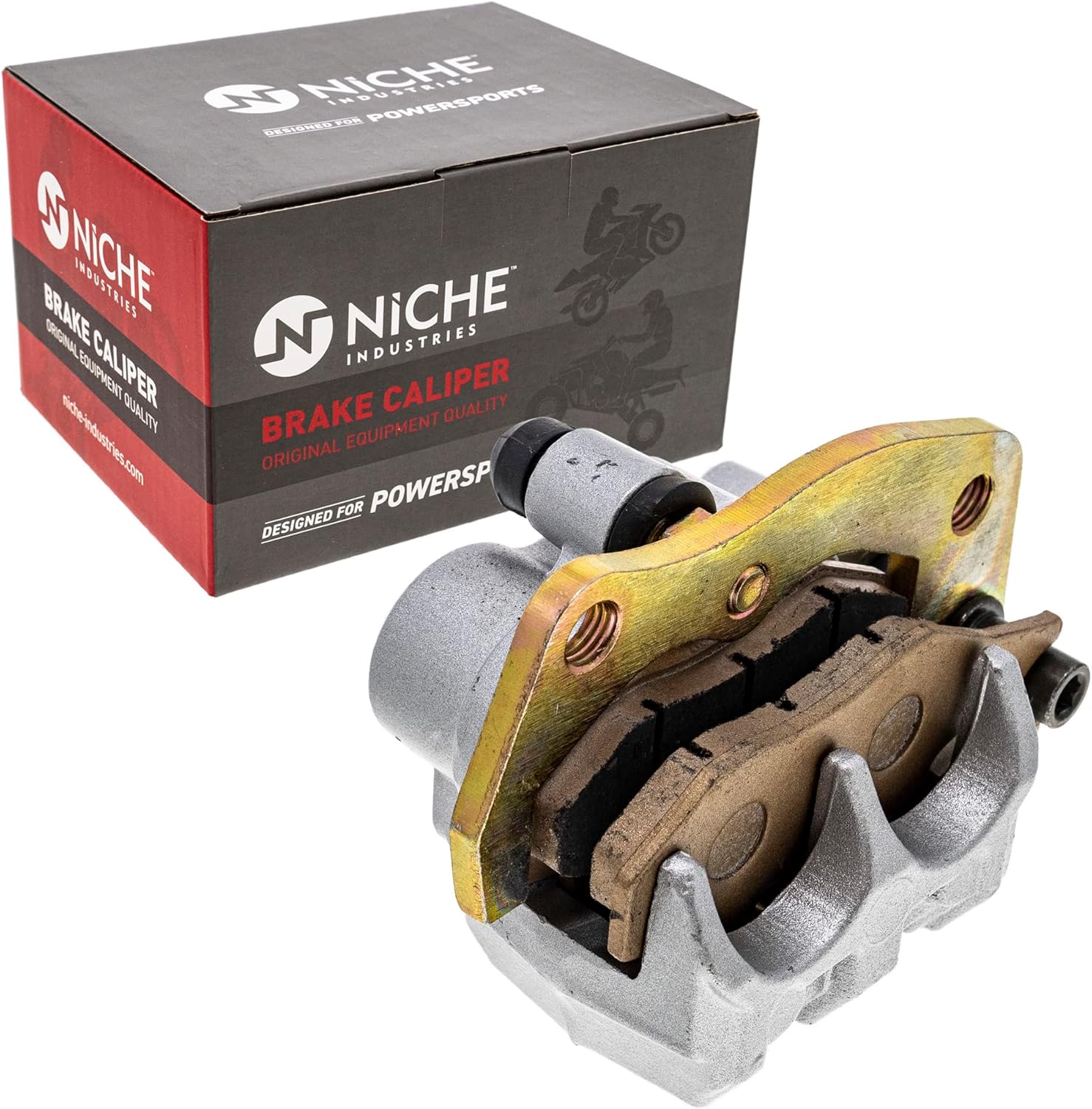 NICHE Front Left Right Brake Caliper Pad Set Pair for 2004-2011 Yamaha Rhino 660 700 5B4-2580T-01-00 5B4-2580U-01-00