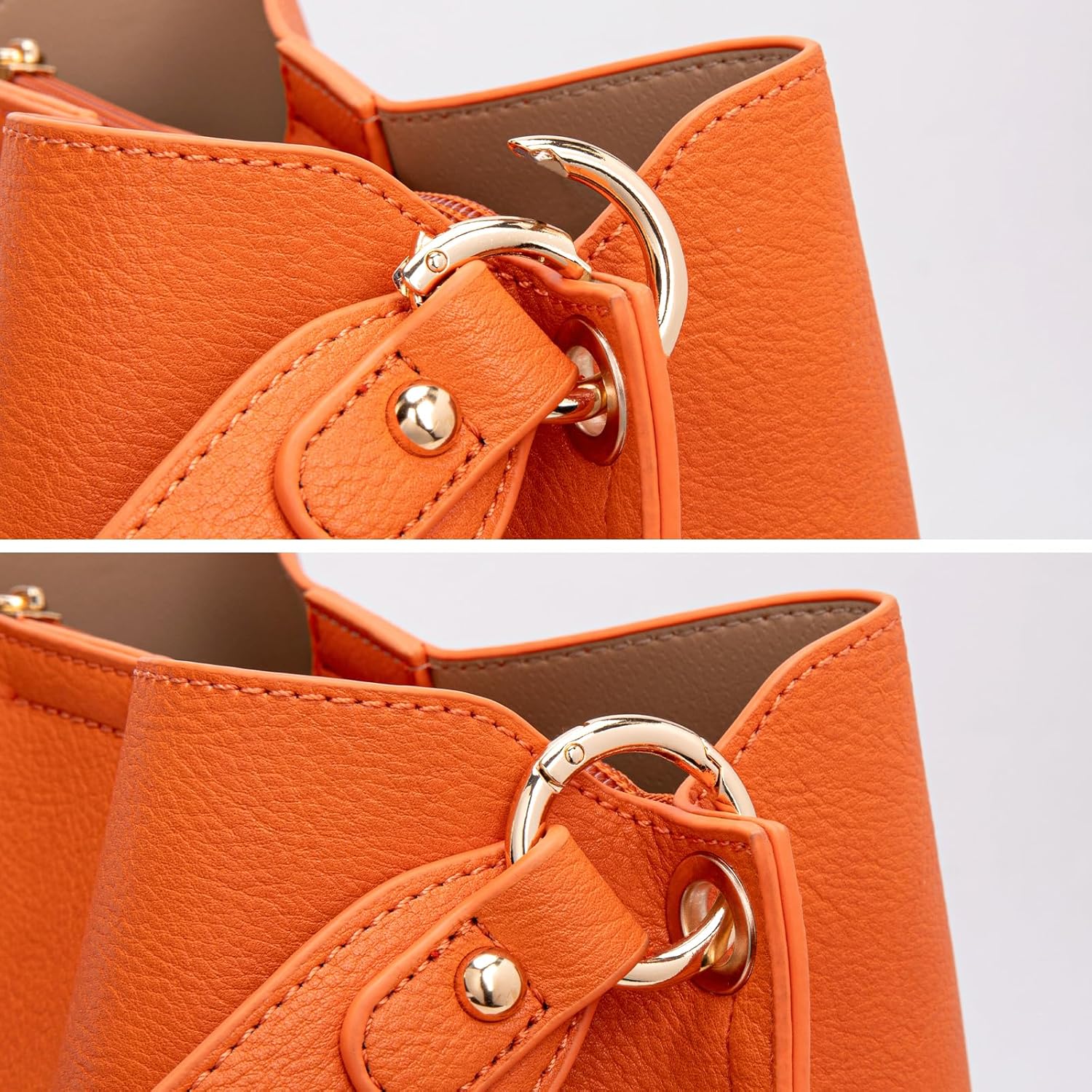 Montana West Medium Hobo Purse for Women Bucket Shoulder Bag with Crossbody Strap - Image 4