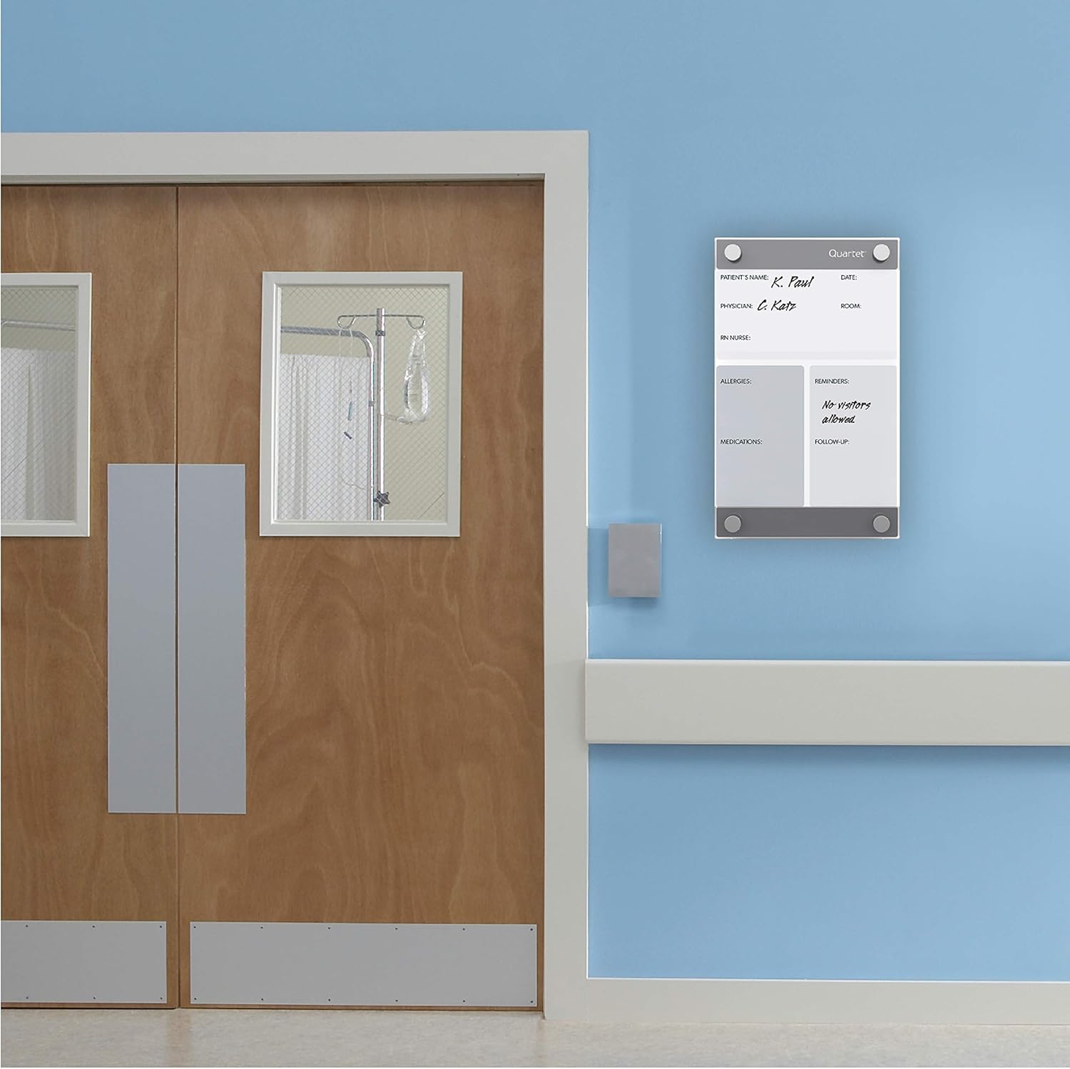 Quartet Glass Whiteboard, Magnetic Dry Erase Board, 8-1/2" x 11", with Customizable Templates, White Dry Erase Surface, Infinity (GI8511)