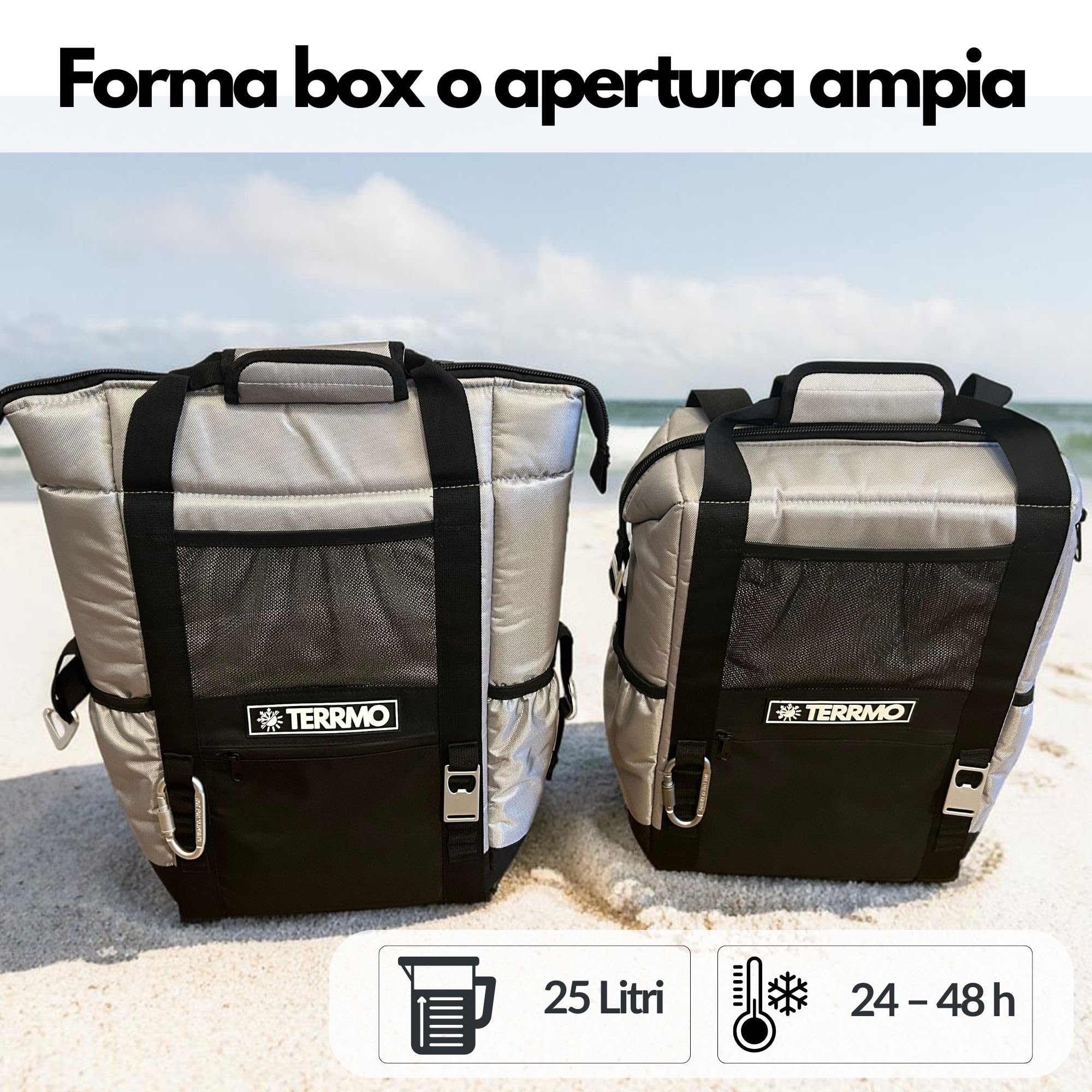 EPIC 25 BP – Zaino Termico 25L con Isolamento Extra Spesso 20mm | Raffreddamento a Lunga Durata 24–48h+ | Zaino Frigo Per Viaggi, Escursionismo, Campeggio e Avventure Outdoor