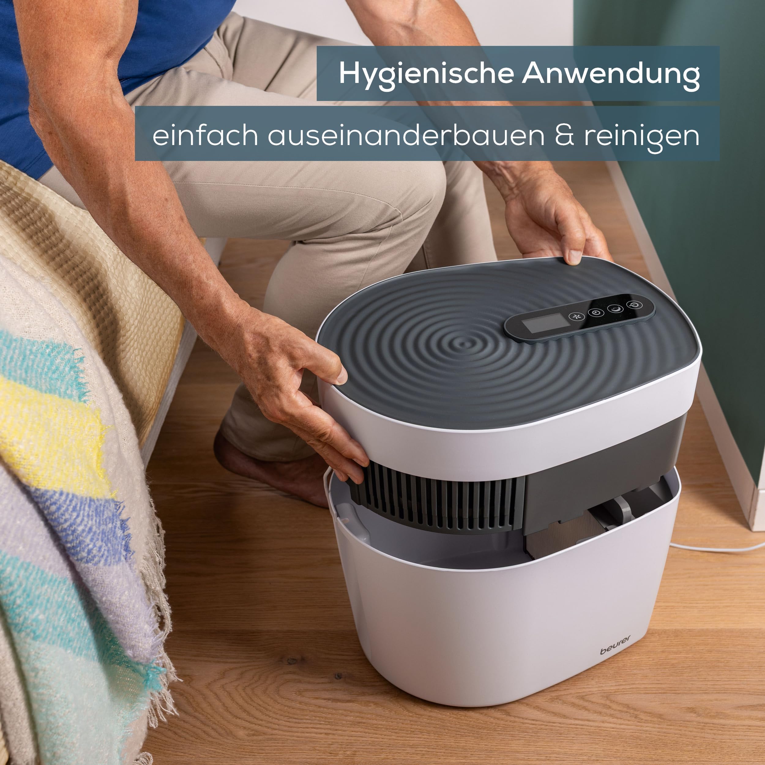 Beurer maremed MK 500 Meeresklimagerät, Luftbefeuchtung und Luftreinigung für ein naturidentisches Meeresklima, Mineralisierung mit Meeressalz, filtert Bakterien und Viren