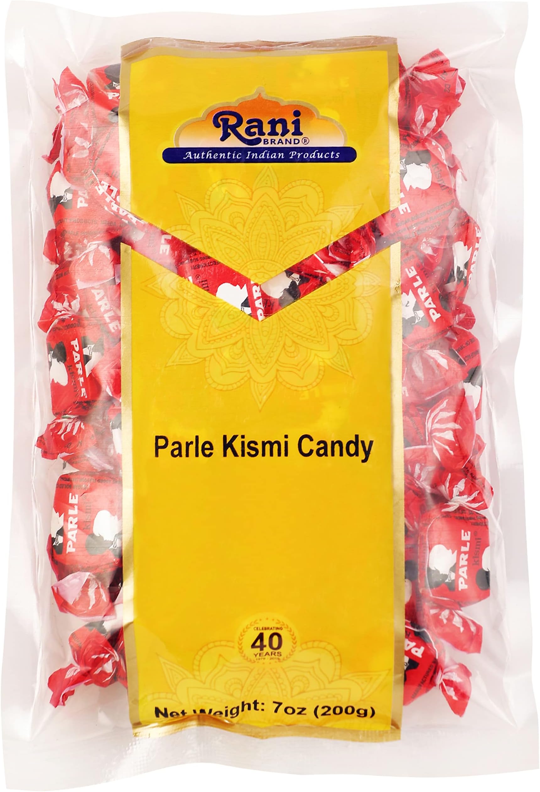 Rani Parle Kismi Candy 7oz (200g) Individually Wrapped ~ Indian Tasty Treats | Vegan | Gluten Friendly | NON-GMO | Indian Origin
