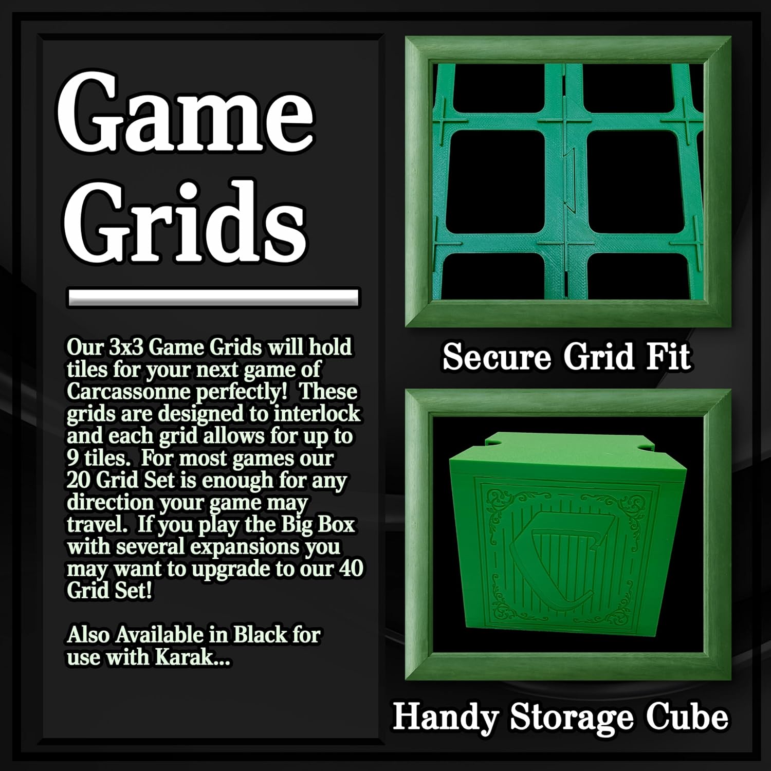 40 Pack of Game Grids ~ Designed to upgrade your next Big Carcassonne Night!
