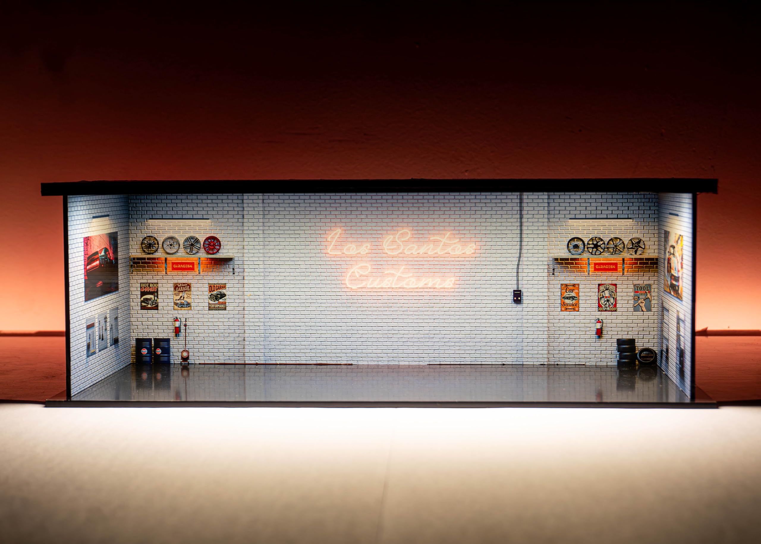 Buy Garage64 Los Santos Customs 1:64 Acrylic Display Garage