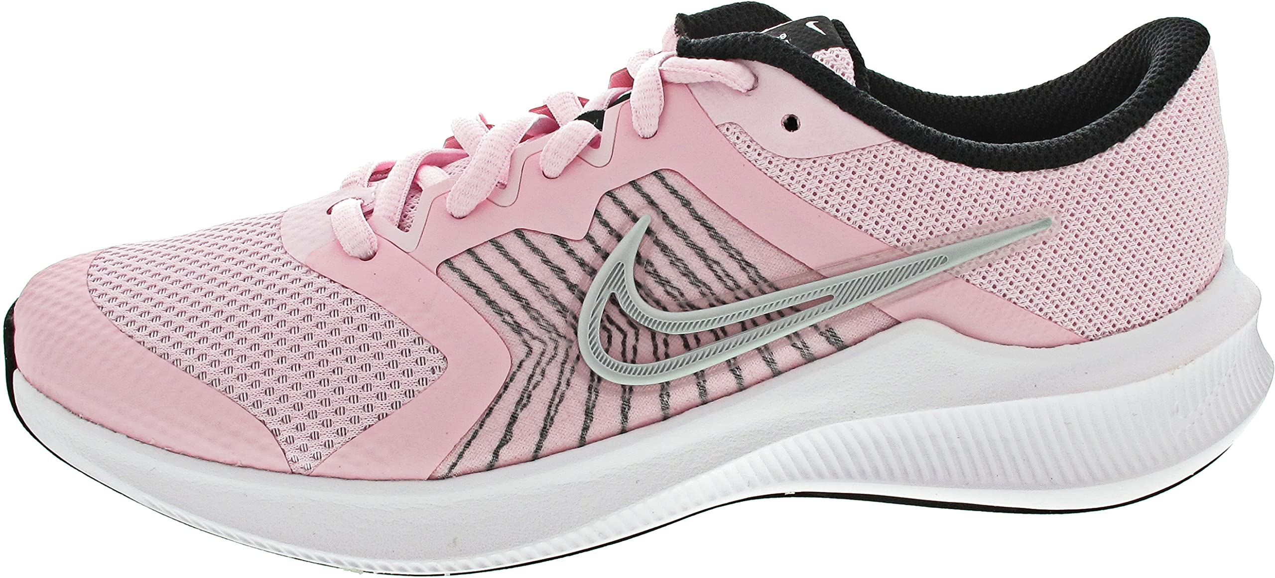 Nike Boy's Downshifter 11 (Big Kid) Pink Foam/Metallic Silver/Black/White 4.5 Big Kid M