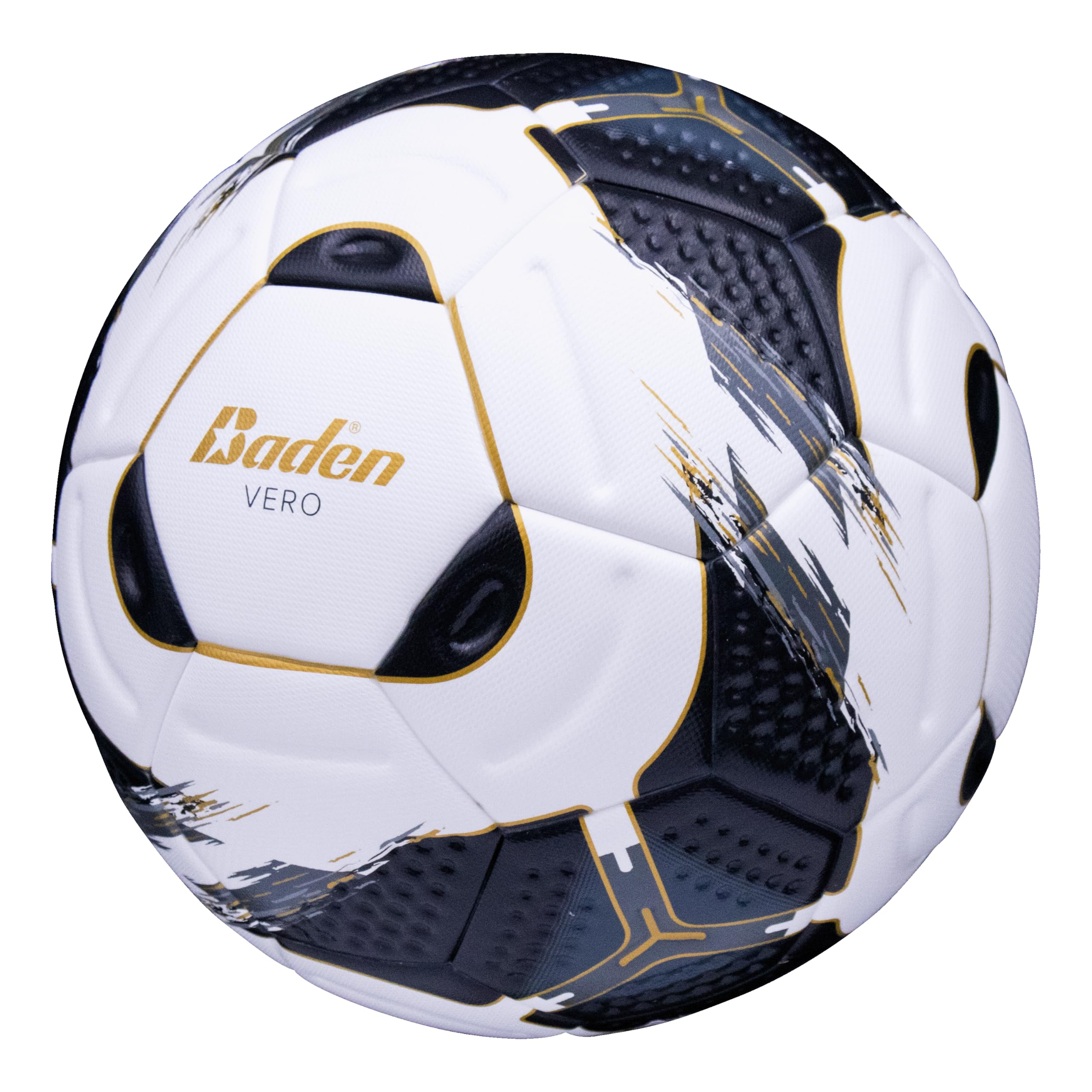 Baden Vero Thermo-gebundener Fußball, PU-Bezug mit Noppenstruktur, Allwetter-Hochleistungs-Haltbarkeit zum Üben oder Spielen, Größe 4 und 5