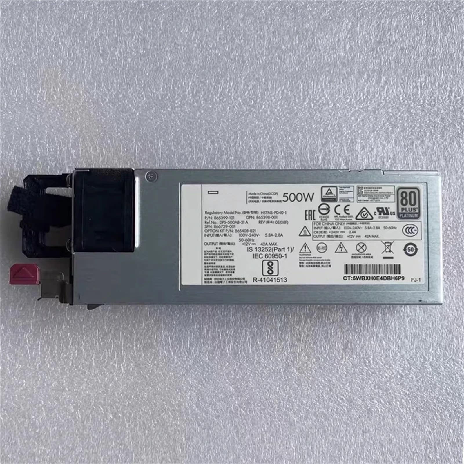 500W for DL380 G10 Gen10 500W Fuente de alimentación del Servidor HSTNS-PL40-1 865398-001 866729-001 865399-201 865408-B21