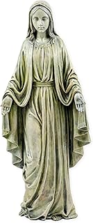 Napco Blessed Mother Mary 19.25 Inch Polyresin Stone Indoor or Outdoor Garden Statue