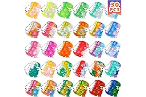 Dinosaur Party Favors Girl Toys: Dinosaur Keychains Bulk Fidget Toys 4-8 Children