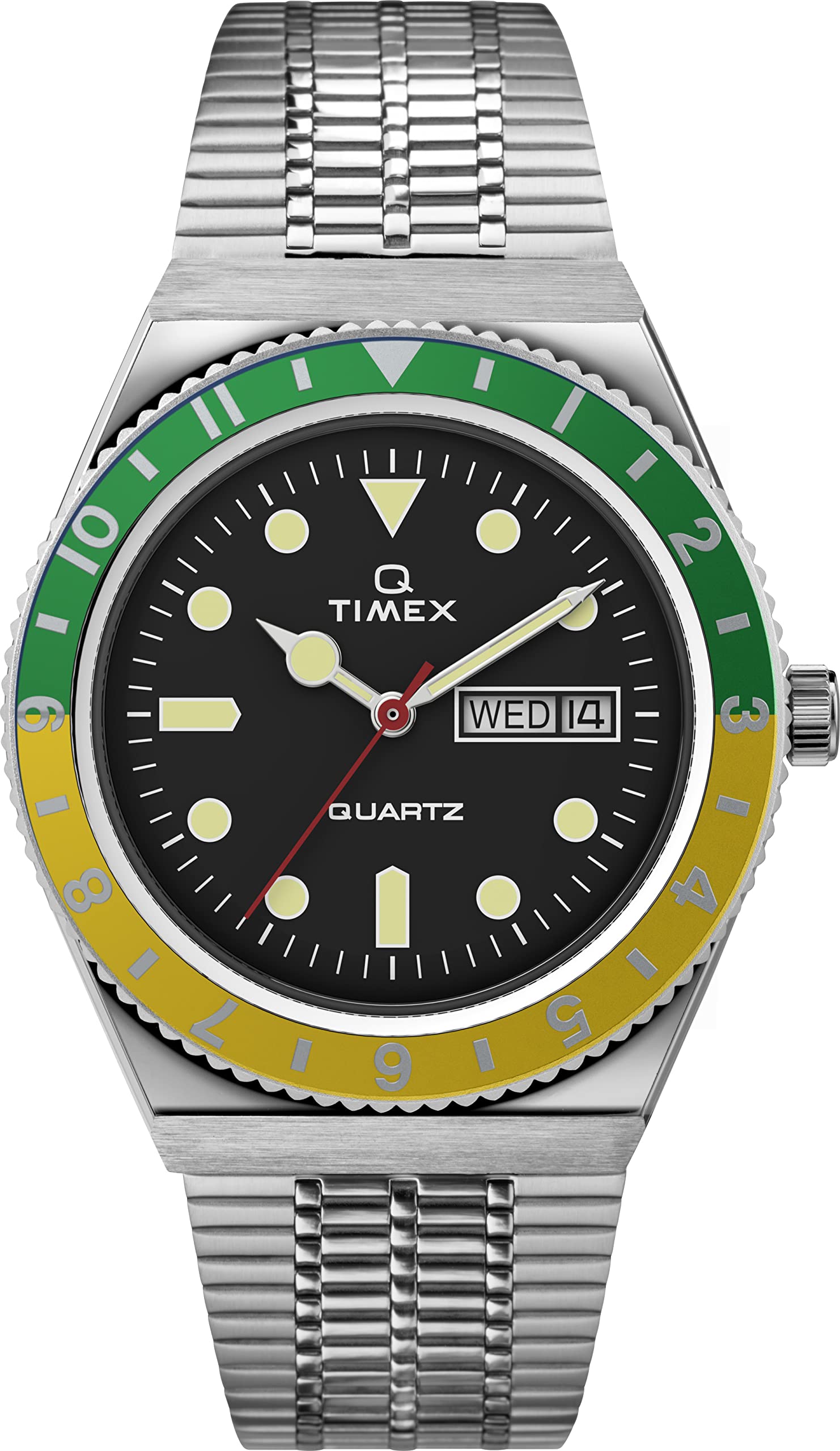 TIMEX Men Stainless Steel Analog Black Dial Watch-Tw2U61000, Band Color-Silver (B0BW75WZ64) Amazon Price History, Amazon Price Tracker