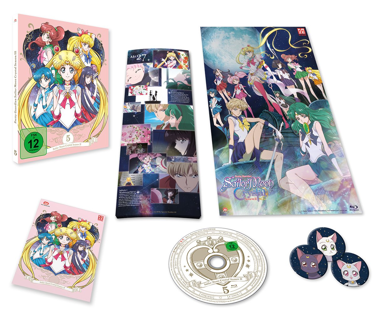 Sailor Moon Crystal - Vol. 5 (+ Sammelschuber) [Édition Limitée] [Blu-ray]