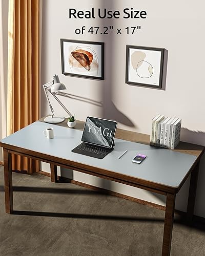 Miniatura 153 de YSAGi Protector de escritorio de cuero, tapete de oficina, alfombrilla grande para mouse, antideslizante, de piel sintética, almohadilla