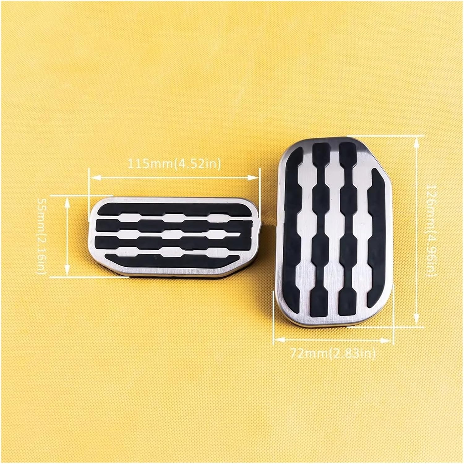 Car Pedal fits for F150 for Expedition for Navigator Accessories 2021-2025 Non Slip Stainless Steel Foot Gas Brake Pedal Pad Cover