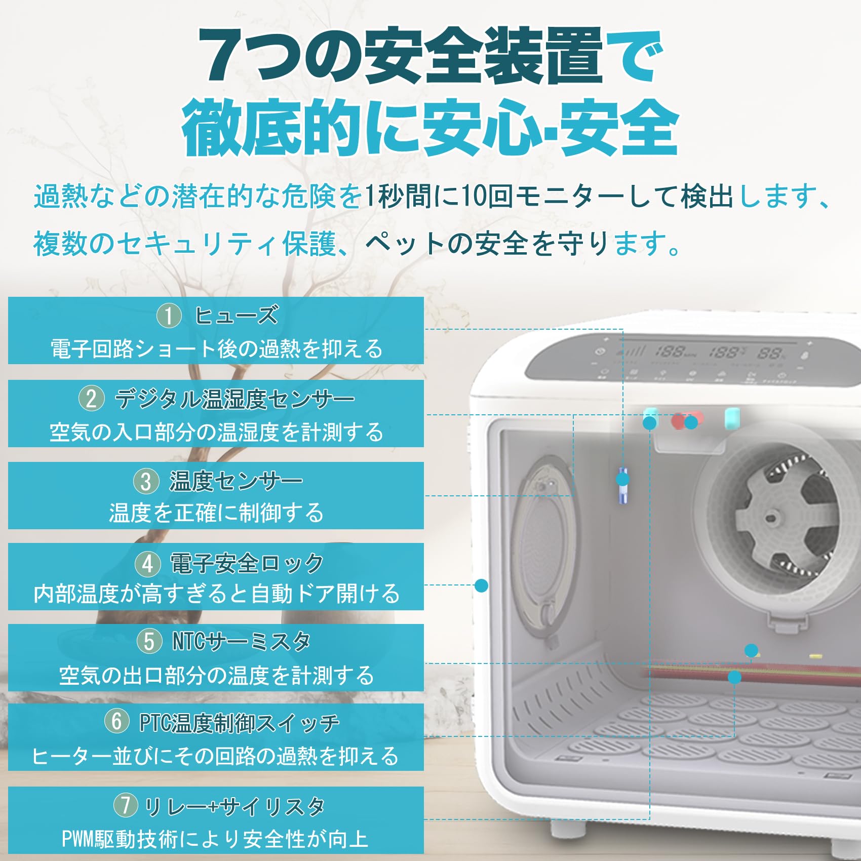 ペットドライルーム 72L大容量 ドライヤー 360°全方位送風 マイナスイオン Amazon.co.jp: Kavano ペットドライルーム 72L 大容量 360°全方位送風