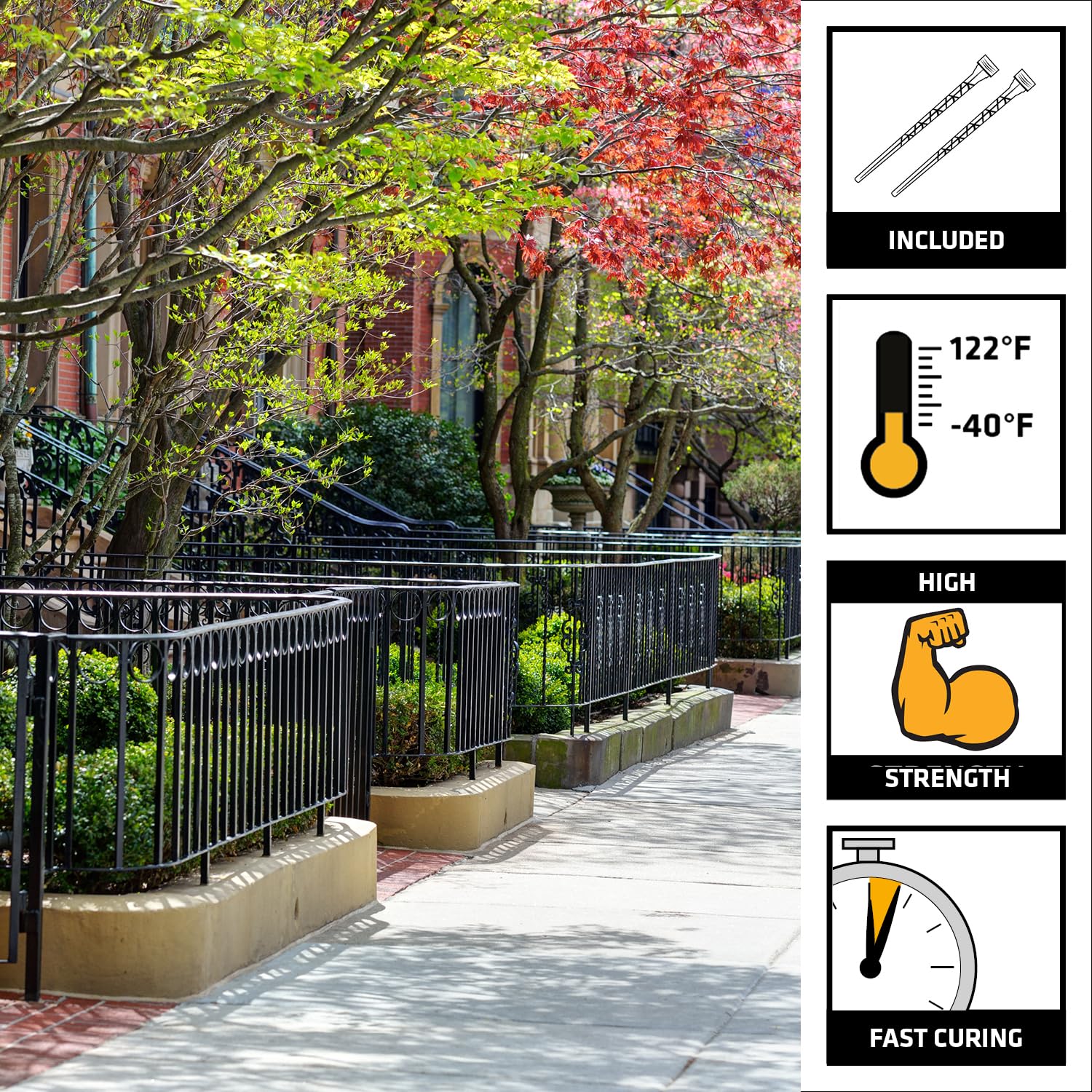 Sika Anchorfix-1, Fast Setting anchoring for Threaded and reinforcing Bars, 10.1 fl. oz + Anchorfix-2, Two Component Anchor System for Threaded Bars in uncracked Concrete, 10.1 fl. Oz