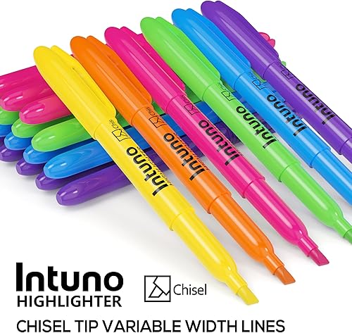 Miniatura 5 de Resaltadores de colores surtidos, 120 unidades, punta de cincel, adecuados para suministros de oficina, suministros escolares y artículos esenciales