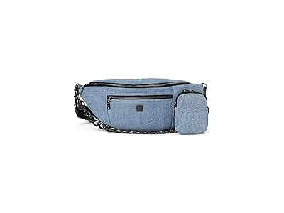 THINK ROYLN Sister Sling Cross Body Handbags Light Washed Denim