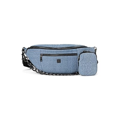THINK ROYLN Sister Sling Cross Body Handbags Light Washed Denim