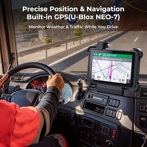 Miniatura 5 de MUNBYN Tablet resistente IRT08, tableta Windows de 10.1 pulgadas, Windows 11 Pro, 8 GB+128 GB, Intel N5100, legible a la luz del sol, 4G LTE GPS,