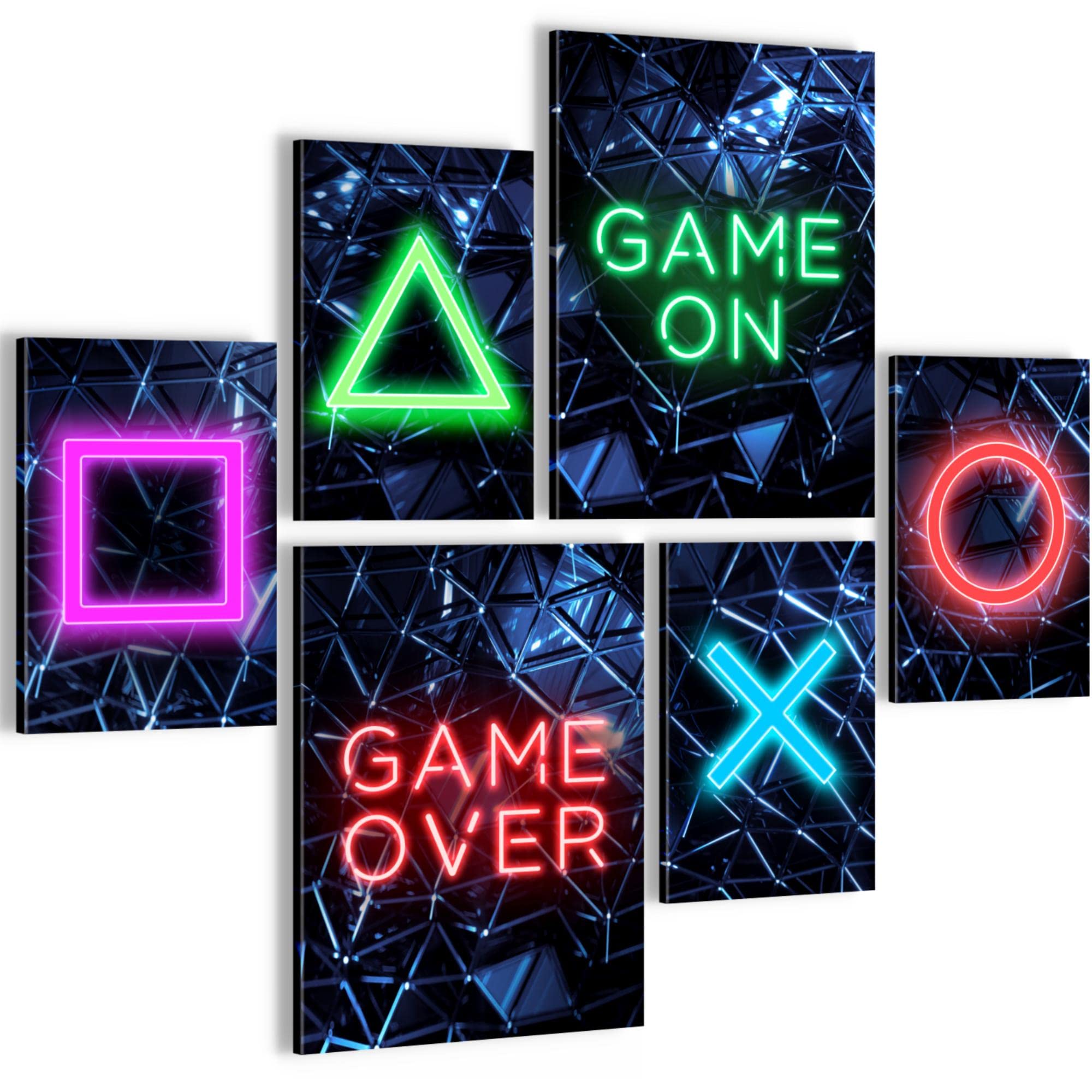 Quadros Gioco Di Console Di Gioco - Nessuna Cornice Necessaria - Collage Moderno Gamer - Abbastanza Ragazzo Adolescente - N002663b