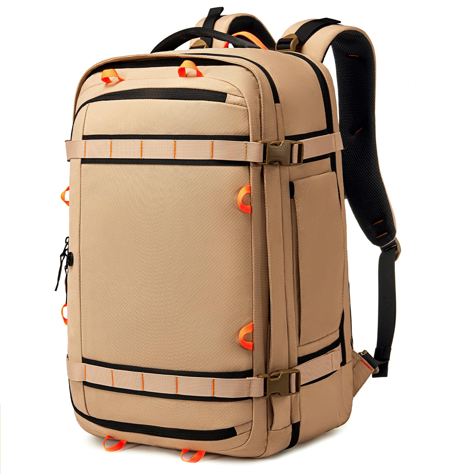 Fenree.geer Reiserucksack, Handgepäck Rucksack, Laptop Rucksack für 18.4 Zoll, Erweiterbar 49 L auf 59 L, Travel Backpack Damen & Herren für Flugreisen, Business, Weekender