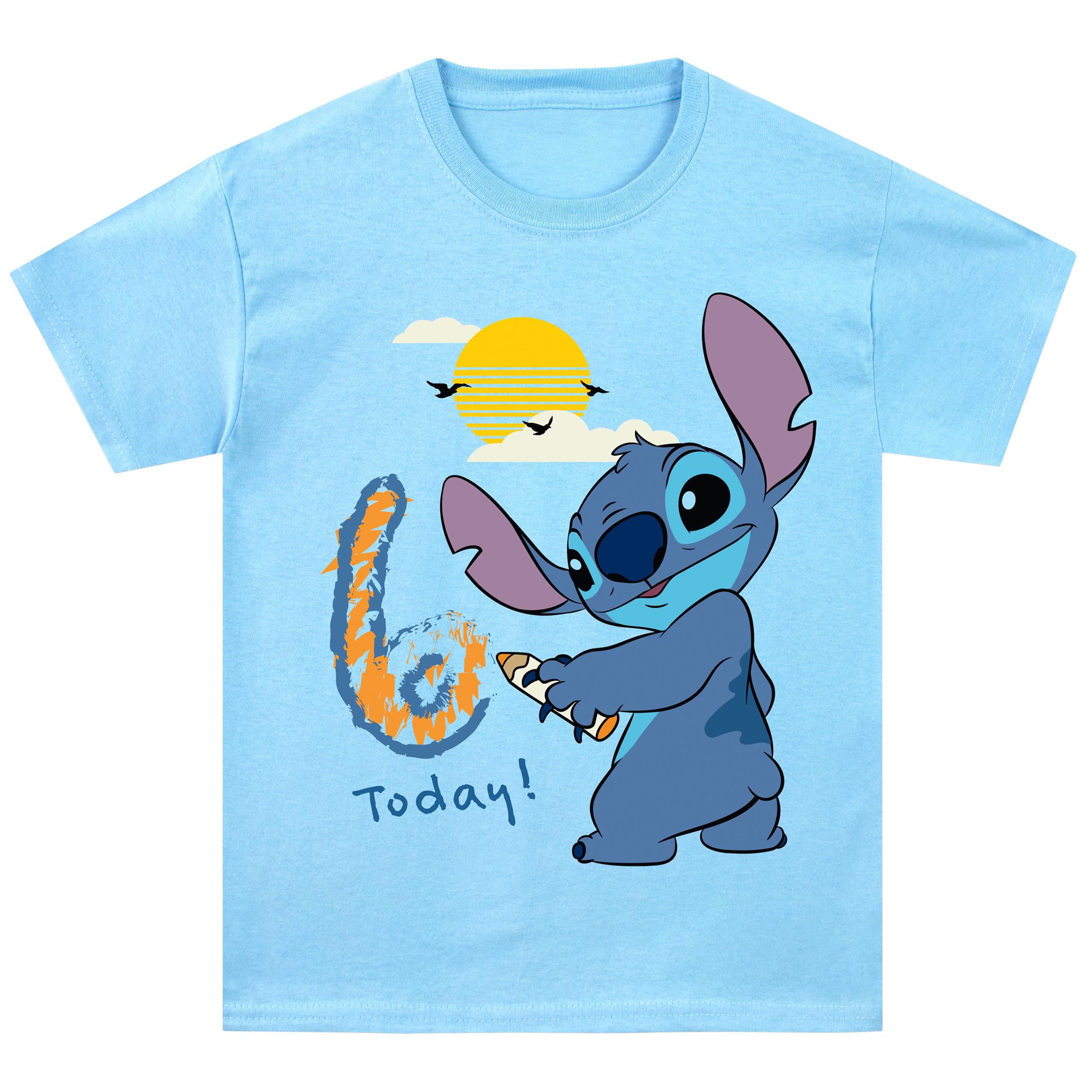 Disney T Shirt Bambino | Maglietta Stitch Ragazzo | Maglia Ragazzo Compleanno | Blu 3-4 Anni '3 Oggi'