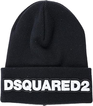 DSQUARED2 Berretto D2 Uomo Nero : Amazon.it: Abbigliamento