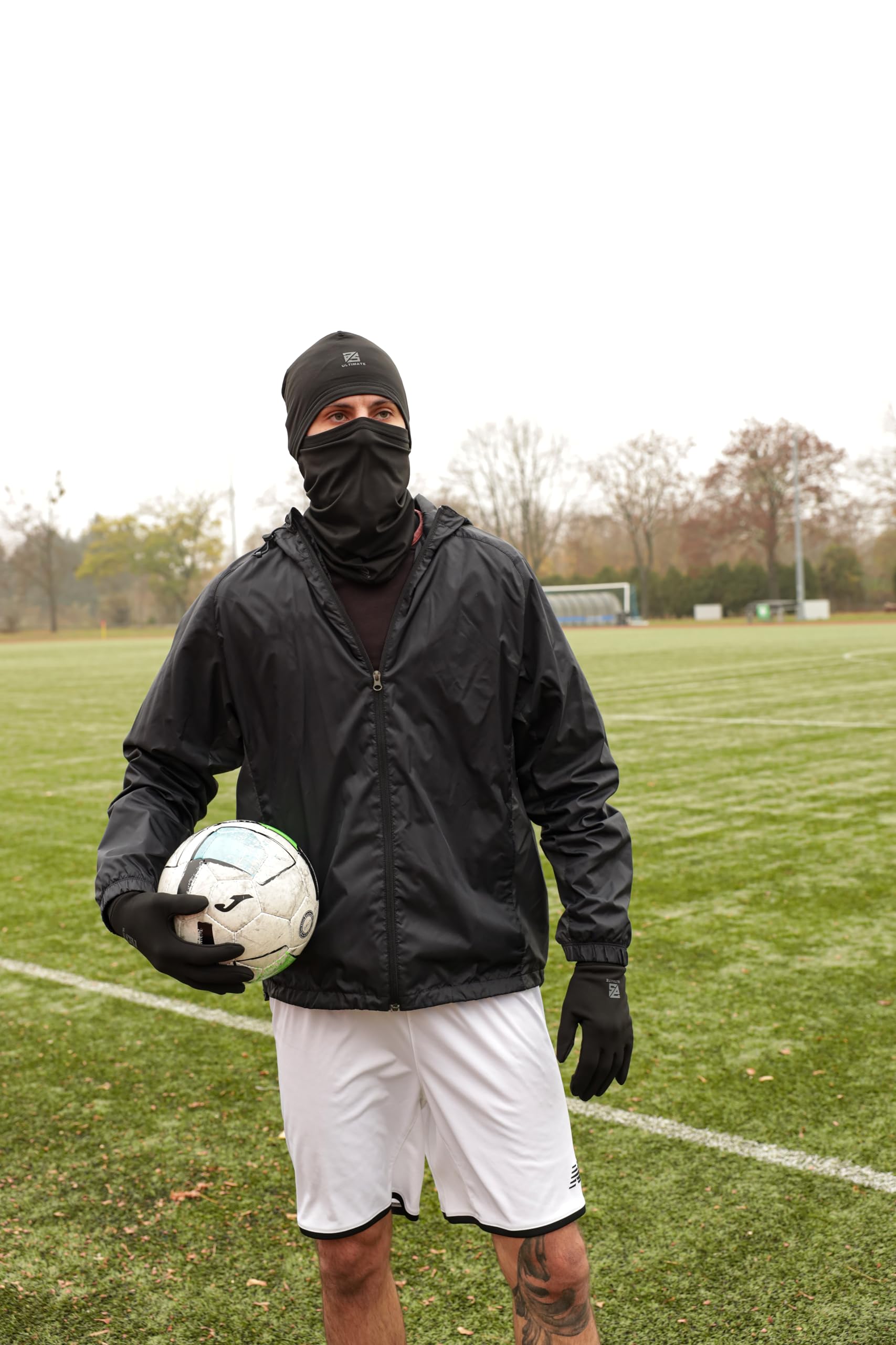 Winter Set für Fussball und Sport -Erwachsene & Kinder - Mütze, Schlauchschal & Handschuhe - Beanie, Neckwarmer & Gloves