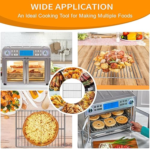 Miniatura 6 de Rejilla para freidora de aire Emeril Lagasse Emeril Lagasse Dual Zone 360 Air Fryer Oven 25 cuartos de galón, 12.5 x 11.5 pulgadas, accesorios para