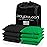 Play Platoon Weather Resistant Cornhole Bags - Set of 8 Regulation Size - Green & Black - Durable Duck Cloth for Tossing Game, Includes Tote Bag