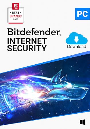 Bitdefender Internet Security - 3 Devices | 1 year Subscription | PC Activation Code by email