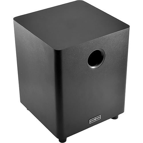 8 Inch Passive Subwoofer, 100W Power Heavy Bass Powerful Sound Synthetic Fiber Wood Material, Passive Speaker for Home Theater
