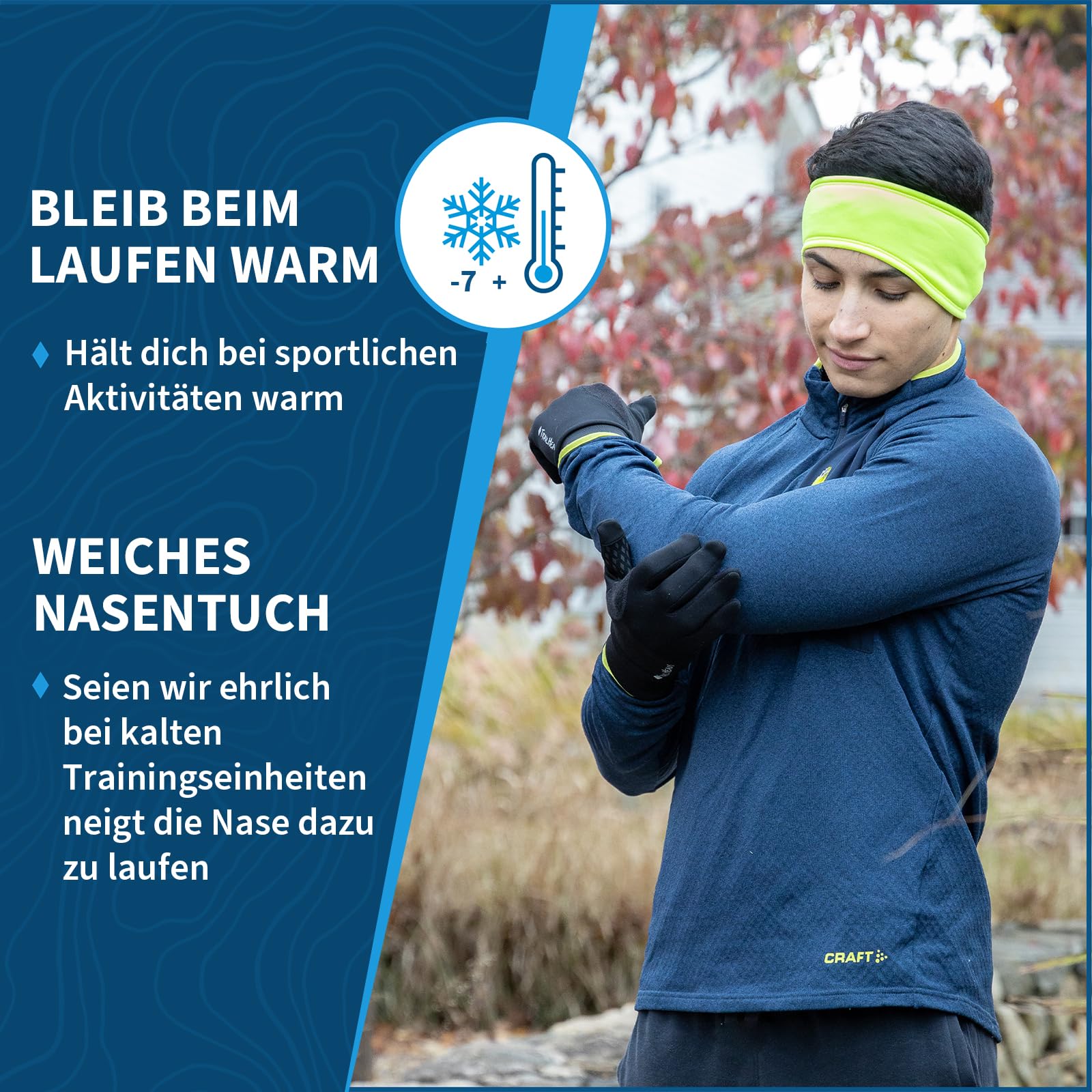 TrailHeads' "Power Stretch Laufhandschuhe für Männer - mit Touchscreen-Funktion