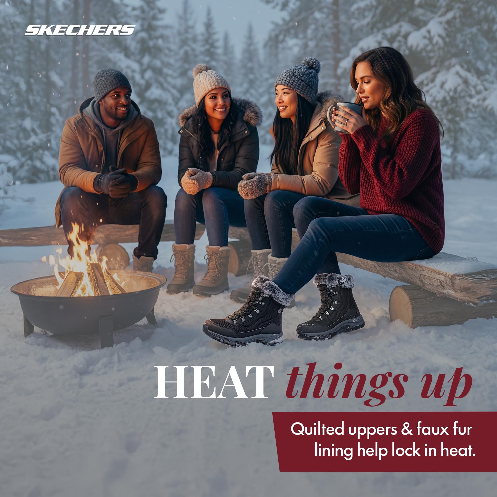 Skechers Trego Stormie Botas cortas al tobilloMujer