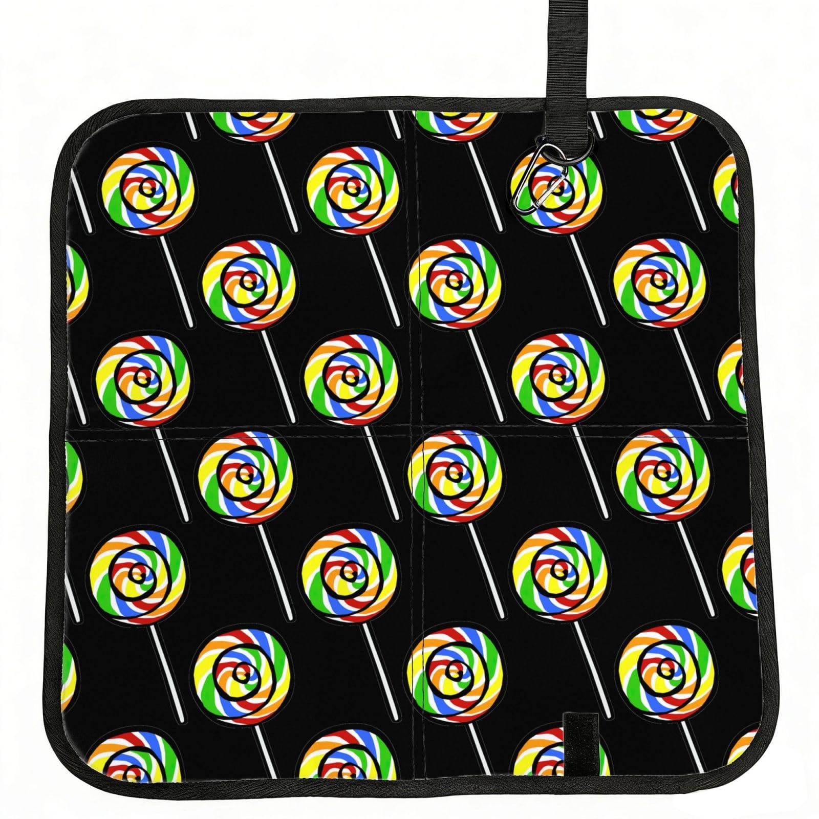 SDEGTHO Lollipop. Print Padded Seat Pad Folding Cushion Waterproof Bench Mat Portable Outdoor Rest Mat 15.8"