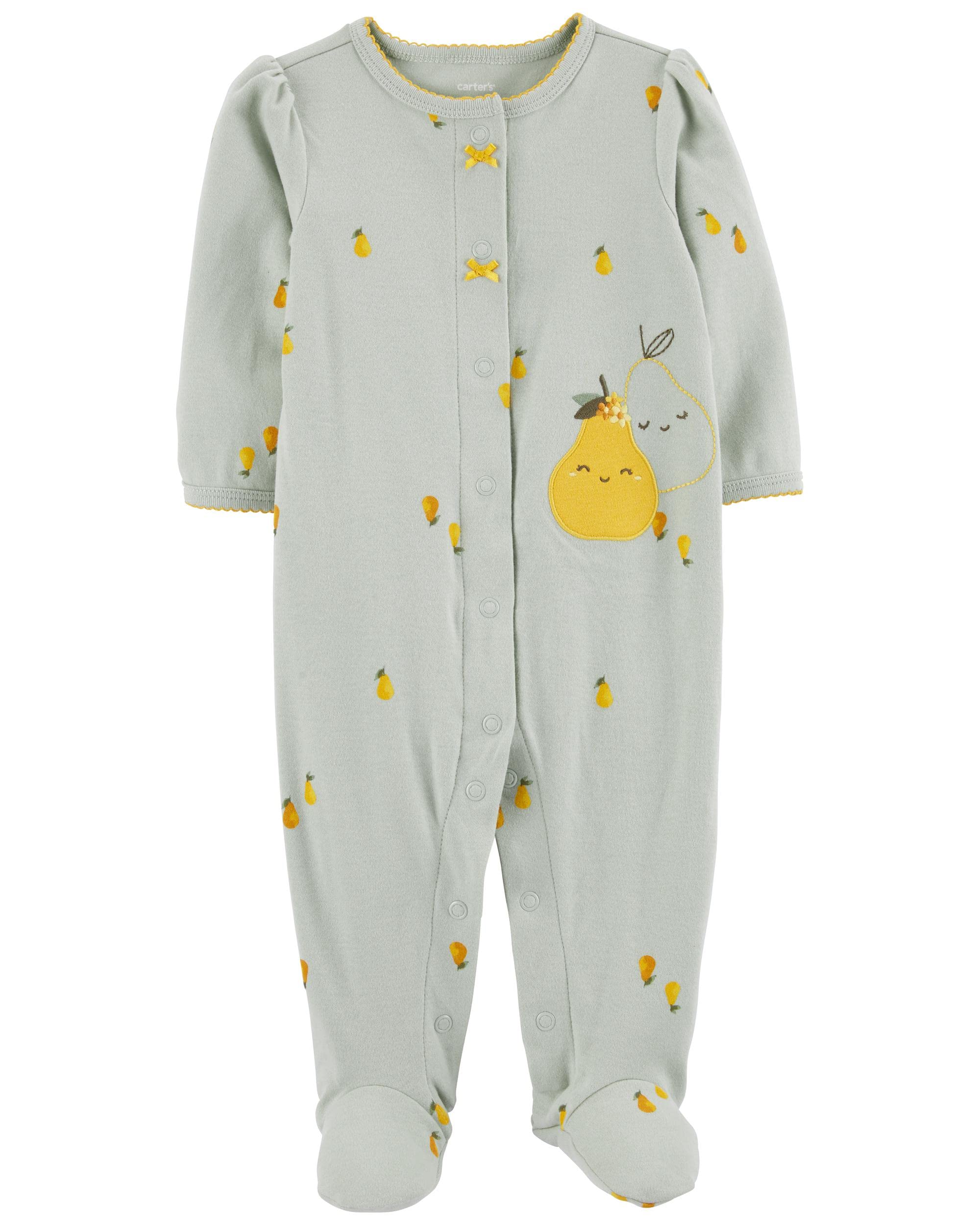 Carter'sBaby Pear Snap-Up Cotton Sleep Play, Heather, 6 Months