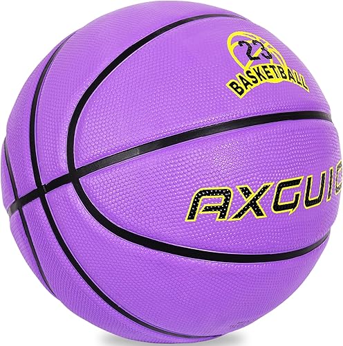 Miniatura 2 de Baloncesto de goma gruesa para niños y jóvenes, tamaño 34567, para exteriores, colorido, 2225.527.528.529.5 pulgadas, para regalos de juegos