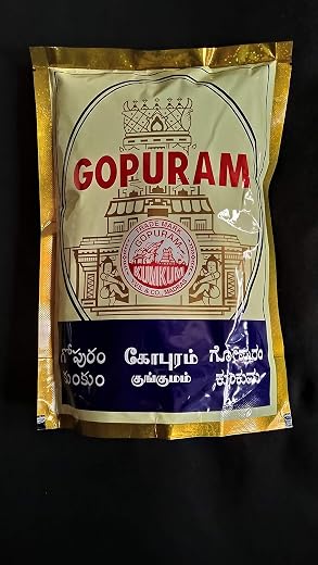 Gopuram Kumkum (200 Grams) Pure RED Kumkum