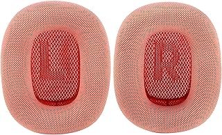 Almohadillas de repuesto para AirPods Max con malla resistente al sudor, gel de sílice, espuma viscoelástica e imán, color rojo y rosa