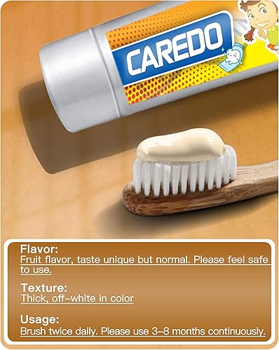 Miniatura 5 de Pasta de dientes para niños para reparación de caries, pasta de dientes hidroxiapatita que invierte la caries dental y sabor afrutado para niños,